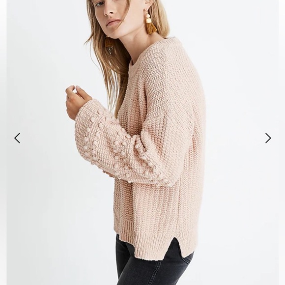 Madewell bobble sleeve pullover crewneck sweater 22596 - Picture 4 of 13